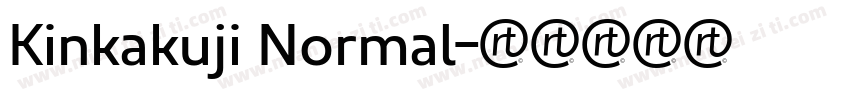 Kinkakuji Normal字体转换